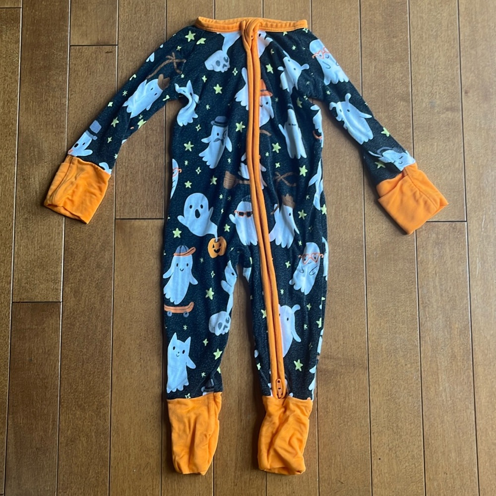 Little Sleepies Friendly Ghosts Bamboo Zippy - Size 0-3